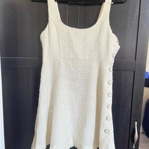 NWT Zara Cream Tweed Dress